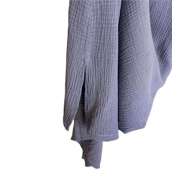 Mododoc Sleeveless V Neck Puckered Maxi Dress Purple Size Small - Picture 5 of 10